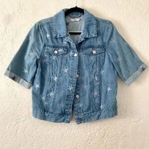 Starry Light Blue Denim Jacket